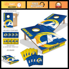 NFL Cornhole Game Set - 2' x 3' Wooden Board with Team Logo Bags - Outdoor Fun picture