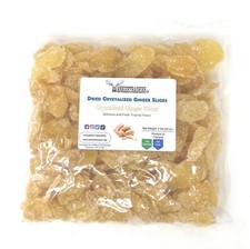 Dried Crystalized Ginger Slices, 2 lbs. ~ YANKEETRADERS® ~   picture
