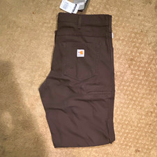 Carhartt Men's FR Canvas Work Pants Loose Fit, Size 34x34 Brown FRB159DKB picture