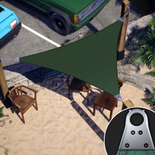 Colourtree Custom Size Triangle Super Ring Sun Shade Sail Canopy Outdoor picture