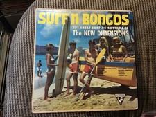SURF ‘N BONGOS THE GREAT SURFING RHYTHMS OF THE NEW DIMENSIONS 1963 LP SUTTON picture