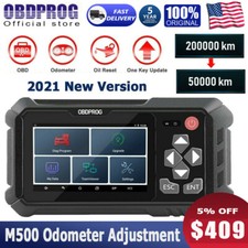 OBDPROG M500 Mileage Odometer Correction Programmer OBD2 Scan Diagnostic Tool US picture