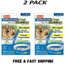 (2 Pack) Hartz UltraGuard Pro Flea & Tick Dog Collar 7 Month Protection. picture