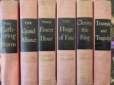 The Second World War by Winston Churchill, full 6 vol. hardcover set picture
