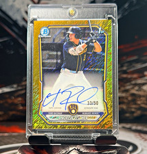 2026  Bowman Chrome Andrew Fischer CPA-AF Auto Gold Shimmer 33/50 Brewers picture