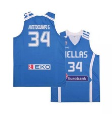 2019 Antetokounmpo #34 Team Greece Basketball Jersey All Stitched Custom picture
