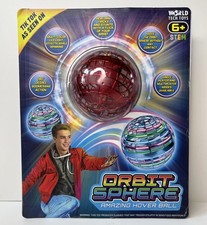World Tech Toys Orbit Sphere Hover Ball Red LED Flying Boomerang Toy New picture