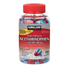 Kirkland Signature Acetaminophen Rapid Release Extra Strength 500mg 400 Gelcaps picture