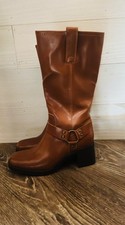 Frye and Co womens boots new sz 7 brown synthetic leather picture