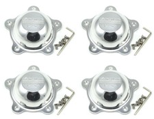 4x New American Racing Polished Wheel Center Caps Torq Thrust Salt Flat VN471 picture
