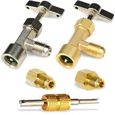 R134A Adapter Fitting Kit ( R134A Self-Sealing, and Single Puncture Can Taps, wi picture