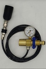 Argon Wine Adapter w/ 175 PSI Regulator, 5 FT  Tubing and Slide Check Valve  picture