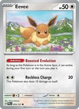 Eevee - 074/131 - Common (Near Mint) Prismatic Evolutions - Colorless Pokémon picture