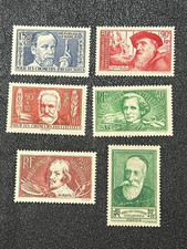 France 1936-37 Semi-Postals #B48-B53 Mint H 9X610 picture