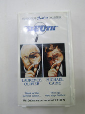 Sleuth VHS Independent Classics Collection Laurence Olivier Widescreen Clamshell picture