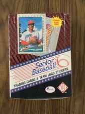 1990 Pacific Senior Professional Baseball Wax Box 36 packs 12 cards per pack  picture