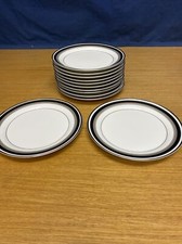 12 Mikasa Noir 7 1/2” Salad Plates picture