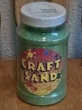 NEW Sealed GREEN Colored Sand for Crafts 22 Oz Bottle picture