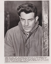 1962 Press Photo Mobster Anthony Fuca arrested with Heroin in New York picture