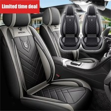 Universal Car Seat Cover Full Leather Front Seat Cushion All-Season Pad picture