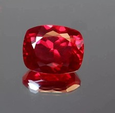 Unheated 10.12 Ct Natural BURMA Pigeon Blood Red Ruby Cushion Cut Loose Gemstone picture