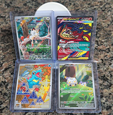 Pokemon 4 Card Lot Mega Hawlucha ex Totodile Meowth Togedemaru picture