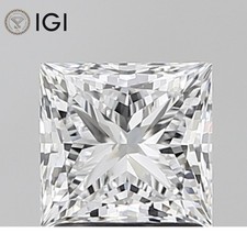 1.85 Ct Princess Cut IGI Certified Lab Grown CVD Diamond D Color VVS2 Clarity picture