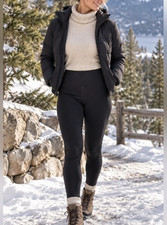 Athleta Altitude Polartec Power Stretch Fleece Lined Tights L Large Tall picture