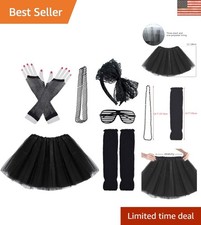 Vintage 1980s Girls Costume Set - Skirt, Accessories & Disco Vibe for Halloween picture