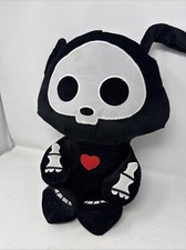 RARE HTF Skelanimals Fiesta Black Dax Dog Skeleton Plush Large 20.5” picture
