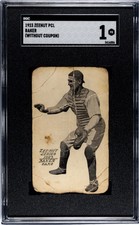1923 ZEE-NUT DEL BAKER NNO POOR ZEENUT SGC 1 BASEBALL OAKLAND OAKS picture
