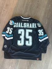 Vintage NHL San Jose Sharks KOHO #35 “Goal Shark” Hockey Jersey Adult XXL picture