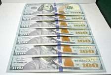 Uncirculated Sequential Numbered $100 BU- 2013 A  1 One Hundred Dollar Bill note picture