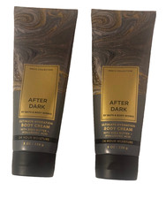 LOT 2X  Bath and Body Works BBW Men's Collection AFTER DARK Body Cream 8 oz picture