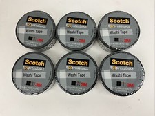 6 Rolls Scotch Expressions Washi Tape Black White Horizontal Stripe Each 10.9 yd picture