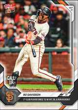 Bo Davidson (CALL UP RC) DEBUT HISTORY 2026 MLB Topps NOW® - Card 701  PRE-SALE picture