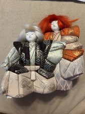 Japanese Vintage Kabuki Renjishi Lion Dancer Dolls Slight Damage picture