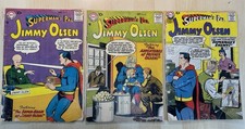 Lot 3x Superman's Pal Jimmy Olsen #22 23 35, Early Silver Age 10¢ DC Comics 1957 picture