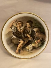 JWK Bavaria Decorative Plates Children  West Germany 1930 13” picture