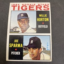 1964 Topps Baseball Willie Horton/Joe Sparma Tigers Rookie Stars Card # 512 picture