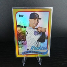 2014 Topps Archives - Carlos Gonzalez #177 Gold /199 picture