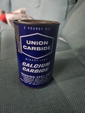 Vintage Carbide Mining Tin Sealed Antique Tin picture