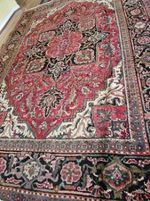 7x10 or 6.9 x 9.10 ANTIQUE FINE SERAPI HERIZ RUG VINTAGE USHAK KAZAK CAUCASIAN   picture