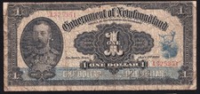 The Government Of Newfoundland 1920 $1 One Dollar Banknote NFLD A 325351 picture