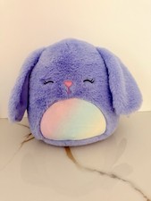 Squishmallows Fuzz A Mallows Nova The Purple Bunny 8” picture
