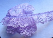 Ruffle Lace Trim 1 inch wide select color price per 2 yards picture
