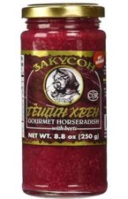 ZAKUSON GOURMET HORSERADISH w. BEETS HOT STRONG ТЁЩИН ХРЕН ЗАКУСОН 8.8oz picture