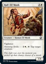 2021 Magic: The Gathering: AFR - Half Elf Monk (#19, Common, Near Mint) picture