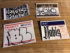 2013-2016 Graffiti Stickers Hand Drawn Lot Of Four Pieces picture