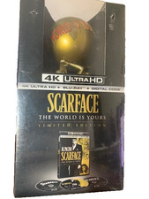 SCARFACE LTD EDITION 4K-BLURAY WITH WORLD IS YOURS STATUE - SEALED picture